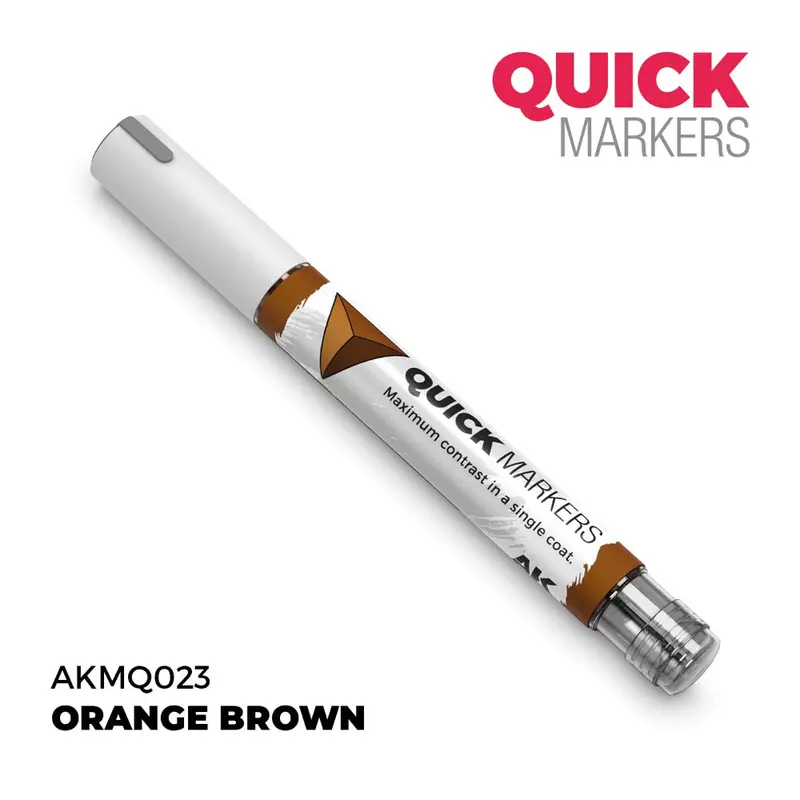 Ak Interactive Mq023 Quick Marker Orange Brown 1