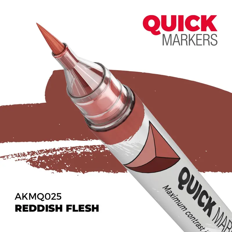 Ak Interactive Mq025 Quick Marker Reddish Flesh 1