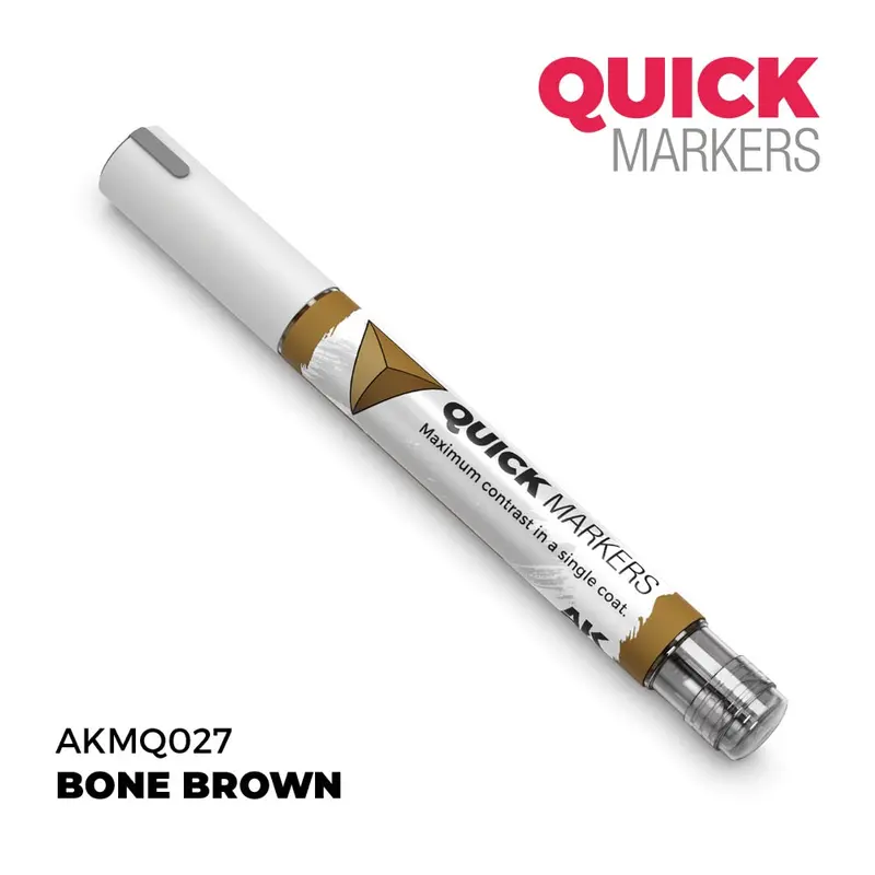 Ak Interactive Mq027 Quick Marker Bone Brown 2