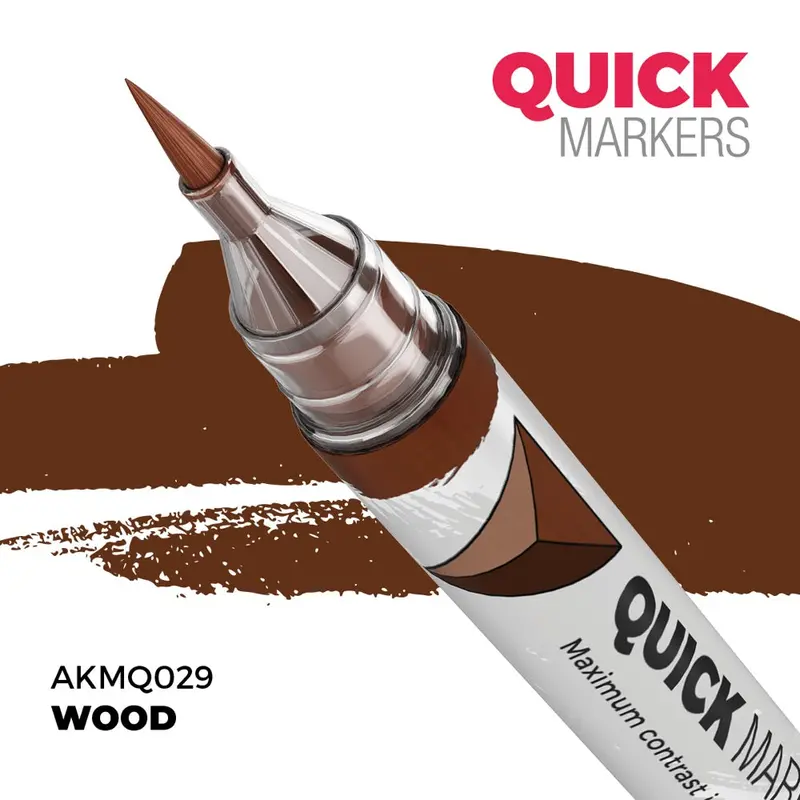 Ak Interactive Mq029 Quick Marker Wood 1