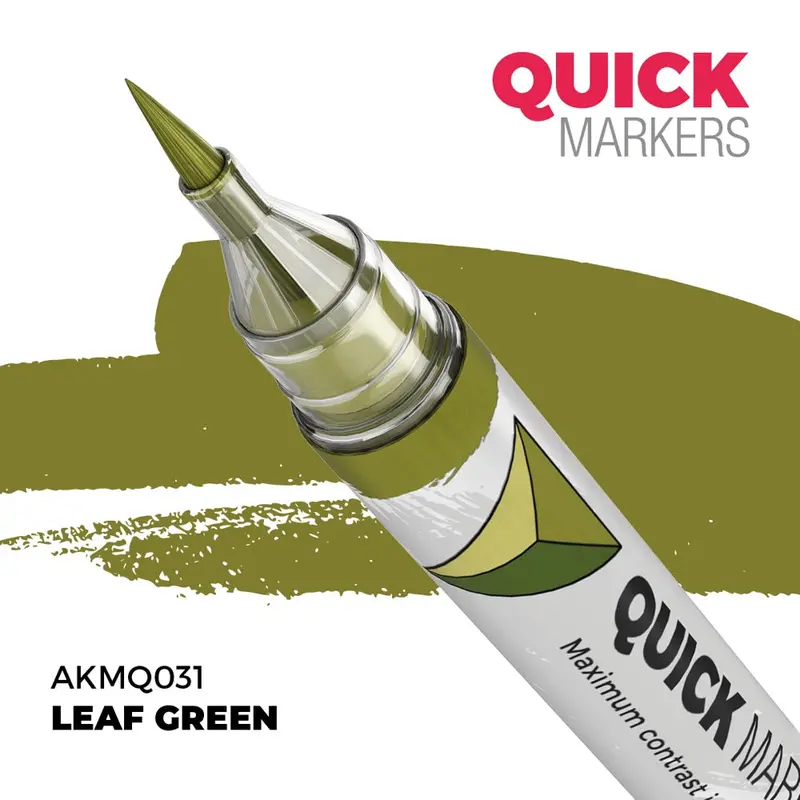 Ak Interactive Mq031 Quick Marker Leaf Green 1