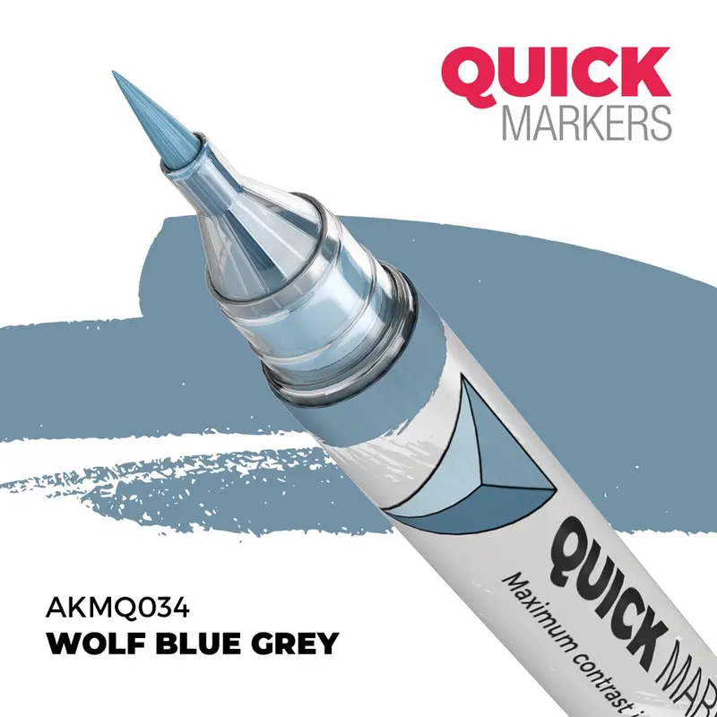 Ak Interactive Mq034 Quick Marker Wolf Blue Grey 1
