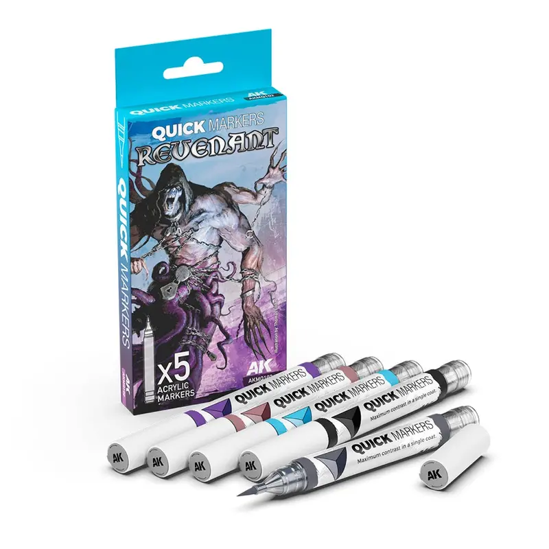 Ak Interactive Mq102 Quick Marker Set Revenant 5 Colour Set 1