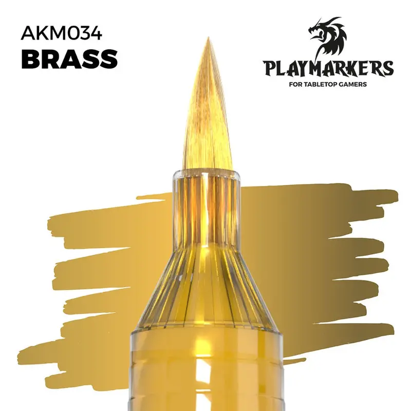 Ak Interactive Playmarkers Brass Acrylic Paint Marker 1