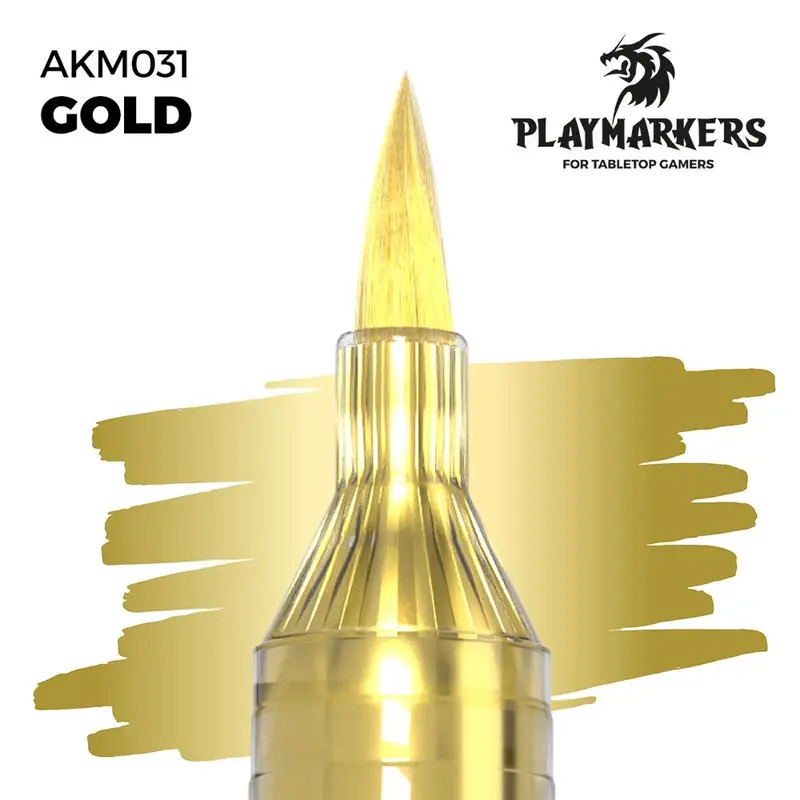 Ak Interactive Playmarkers Gold Acrylic Paint Marker 1