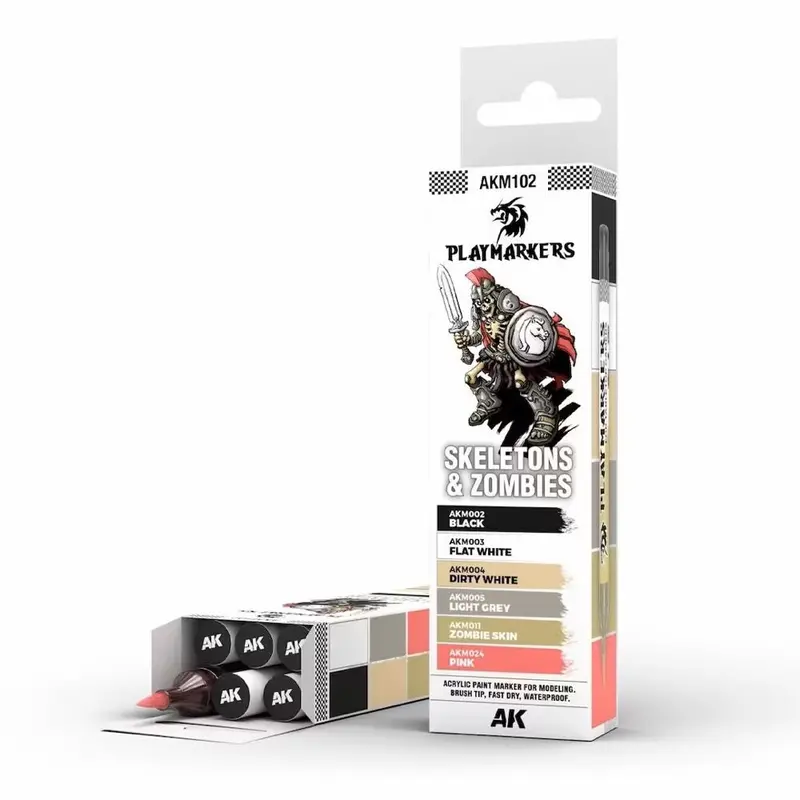 Ak Interactive Playmarkers Set Skeletons & Zombies (6 Colours) 1