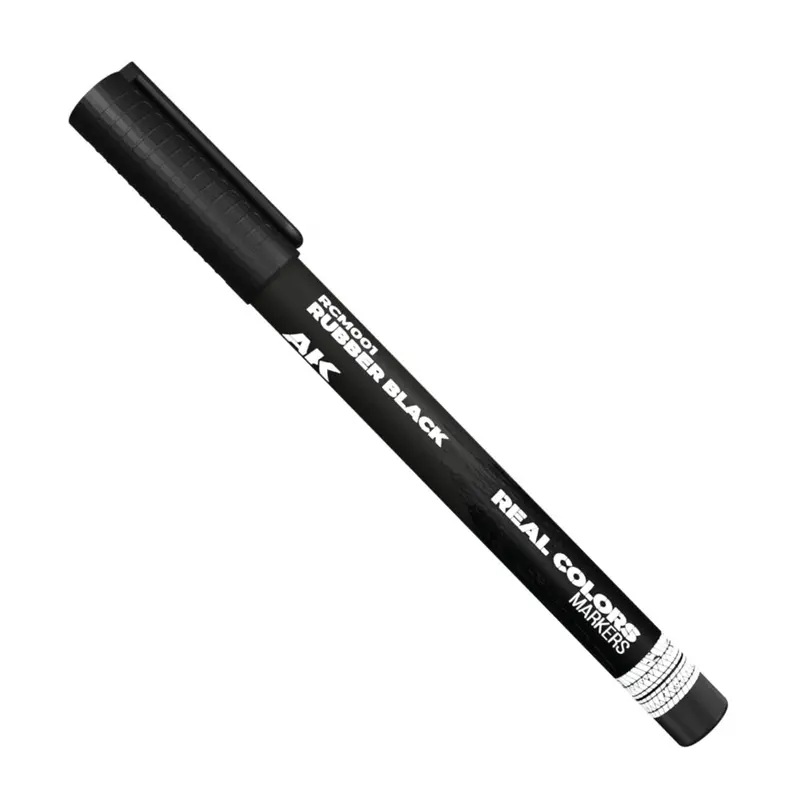Ak Interactive Rc001 Real Colors Markers Rubber Black 1