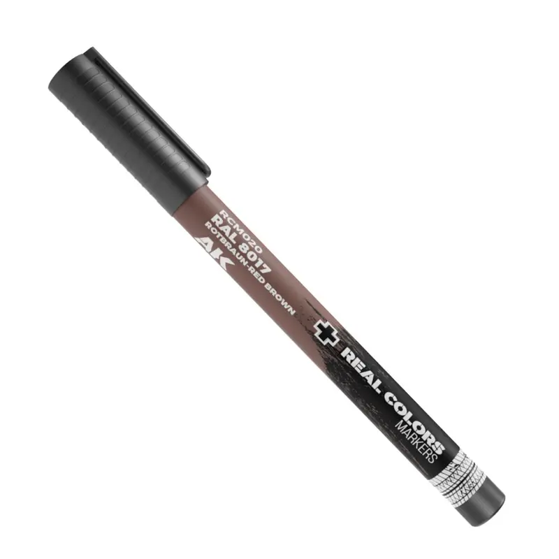 Ak Interactive Rc020 Real Colors Markers Ral 8017 Rotbraun-Red Brown 1