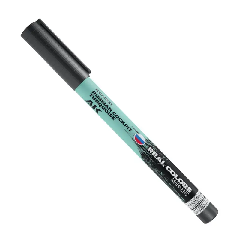 Ak Interactive Rc031 Real Colors Markers Russian Cockpit Turquoise 1