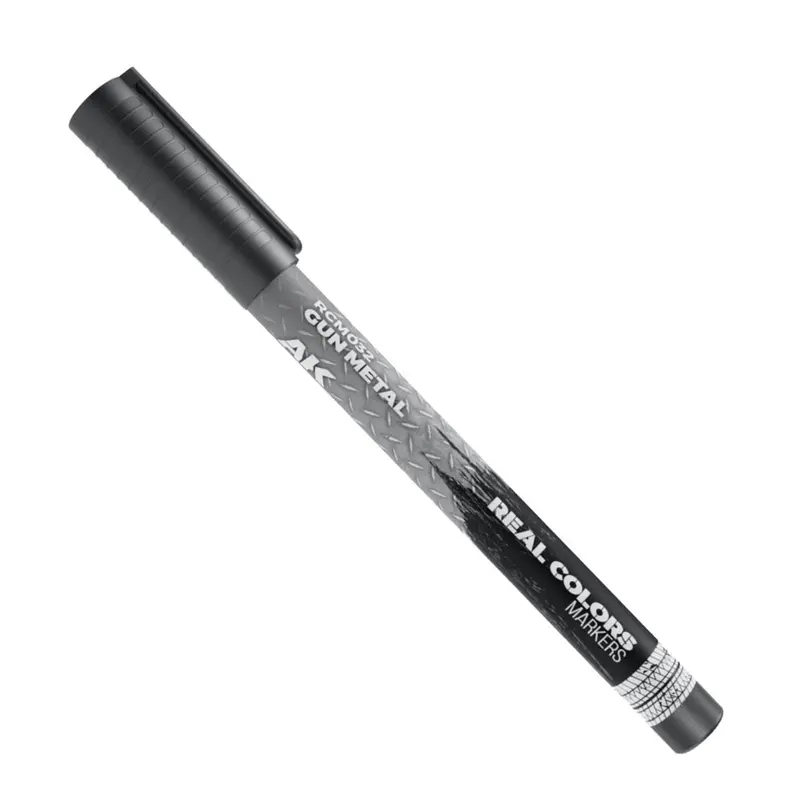 Ak Interactive Rc032 Real Colors Markers Gun Metal 1