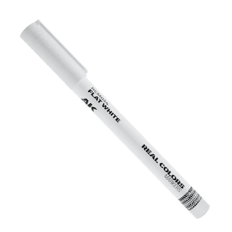 Ak Interactive Rc034 Real Colors Markers Flat White 1