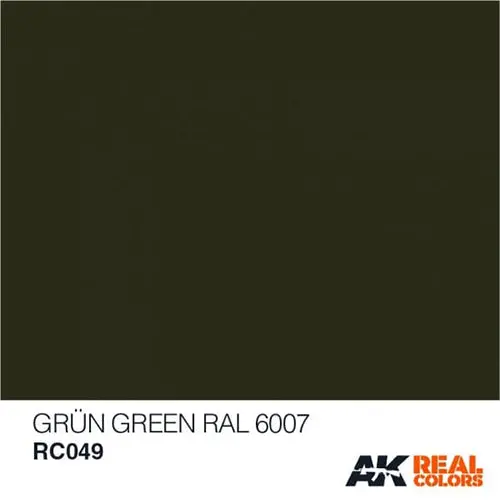 Ak Interactive Rc049 Real Colors Grun-Green Ral 6007 Paint Acrylic Lacquer 10Ml* 2
