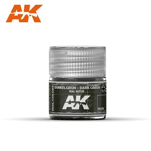 Ak Interactive Rc050 Real Colors Dunkelgrün-Dark Green Ral 6009 Paint Acrylic Lacquer 10Ml* 1