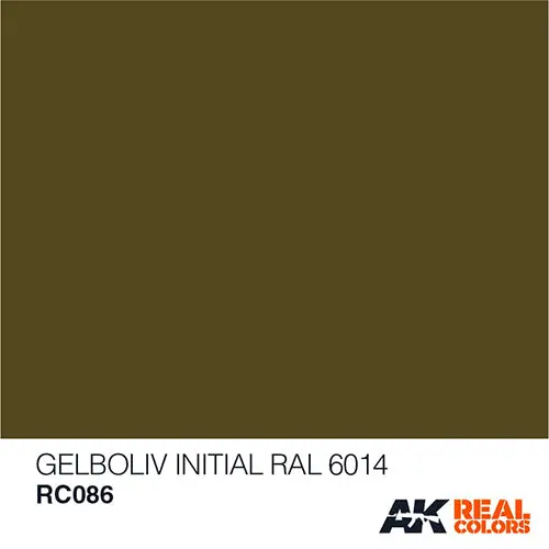 Ak Interactive Rc086 Real Colors Gelboliv (Initial) Ral 6014 Paint Acrylic Lacquer 10Ml* 2