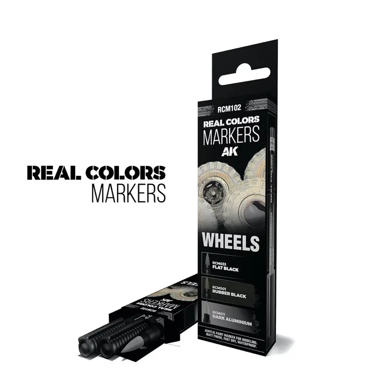 Ak Interactive Rc102 Real Colors Markers Wheels Set X 3 1