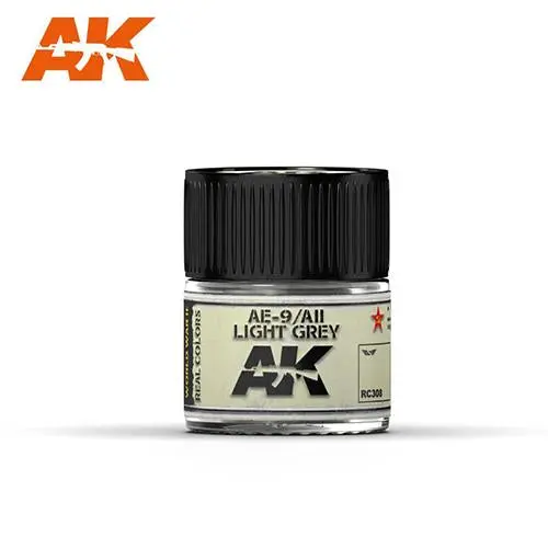 Ak Interactive Rc308 Real Colors Ae-9 / Aii Light Grey Paint Acrylic Lacquer 10Ml* 1
