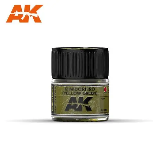 Ak Interactive Rc333 Real Colors Ki Midori Iro (Yellow-Green) Paint Acrylic Lacquer 10Ml* 1