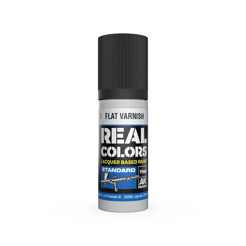 Ak Interactive Rc801 Real Colors Flat Varnish 17Ml Lacquer Paint 1