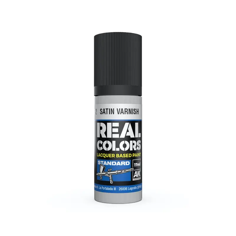 Ak Interactive Rc802 Real Colors Satin Varnish 17Ml Lacquer Paint 1