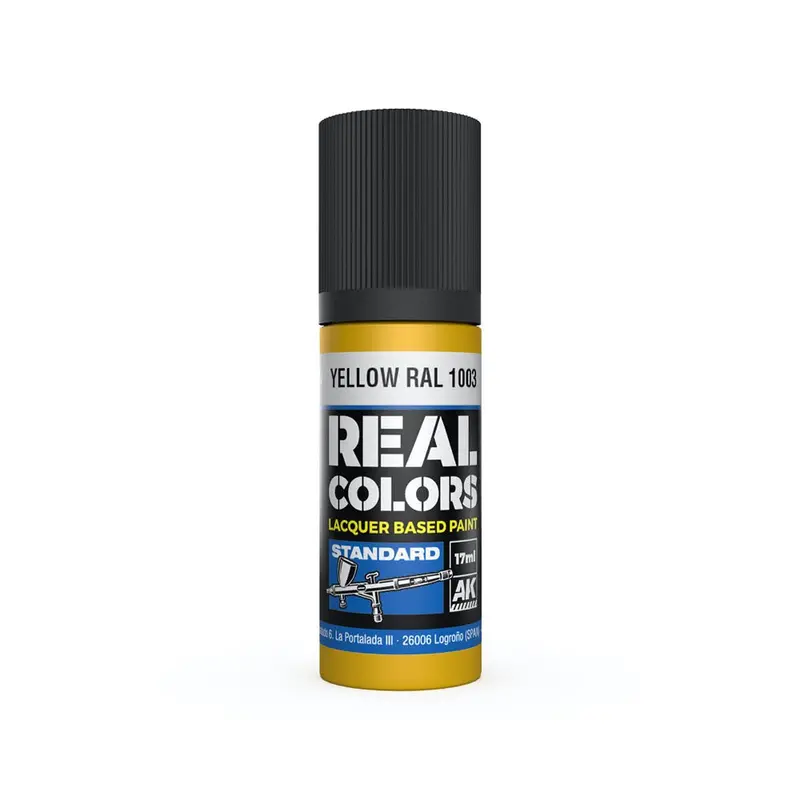 Ak Interactive Rc814 Real Colors Yellow Ral 1003 17Ml Lacquer Paint 1