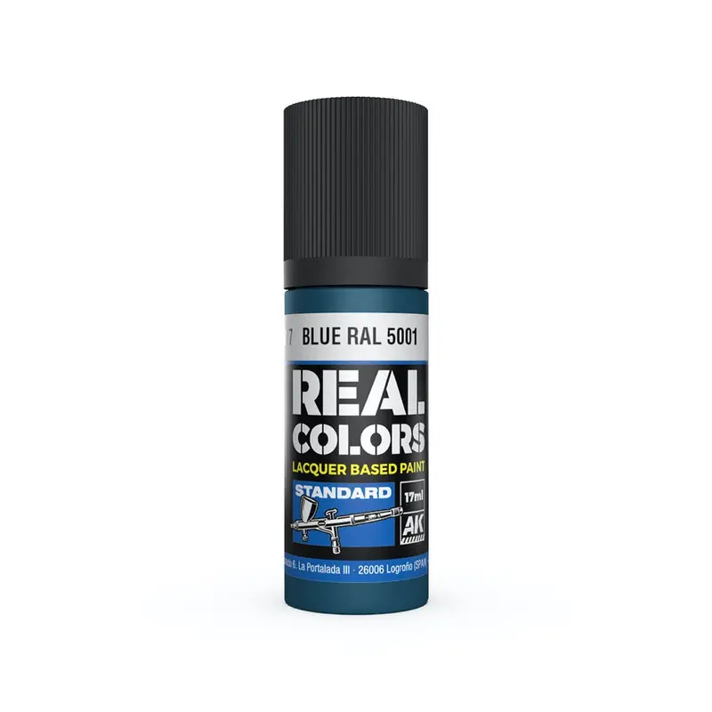 Ak Interactive Rc817 Real Colors Blue Ral 5001 17Ml Lacquer Paint 1