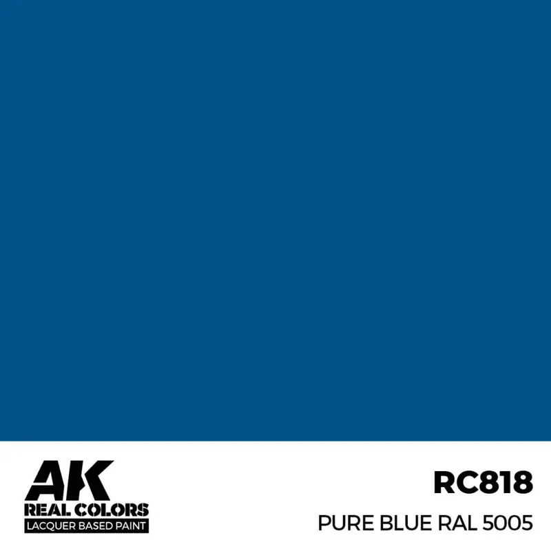 Ak Interactive Rc818 Real Colors Pure Blue Ral 5005 17Ml Lacquer Paint 2