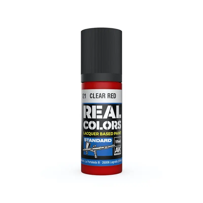 Ak Interactive Rc821 Real Colors Clear Red 17Ml Lacquer Paint 1