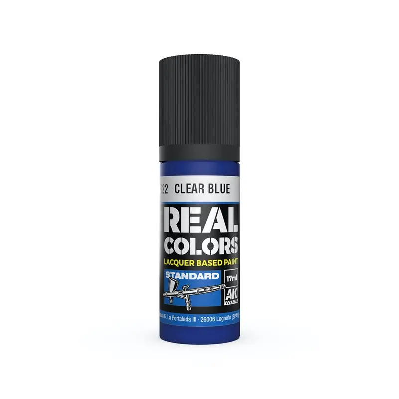 Ak Interactive Rc822 Real Colors Clear Blue 17Ml Lacquer Paint 1