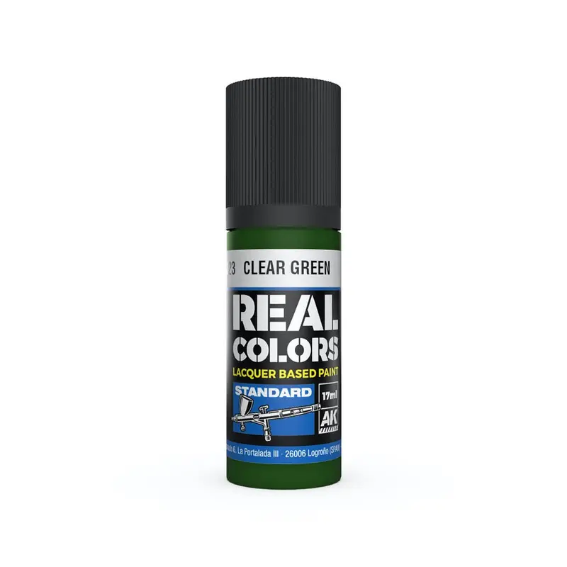 Ak Interactive Rc823 Real Colors Clear Green 17Ml Lacquer Paint 1