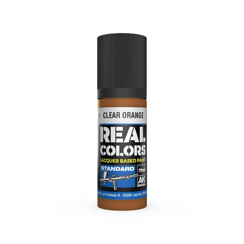 Ak Interactive Rc824 Real Colors Clear Orange 17Ml Lacquer Paint 1
