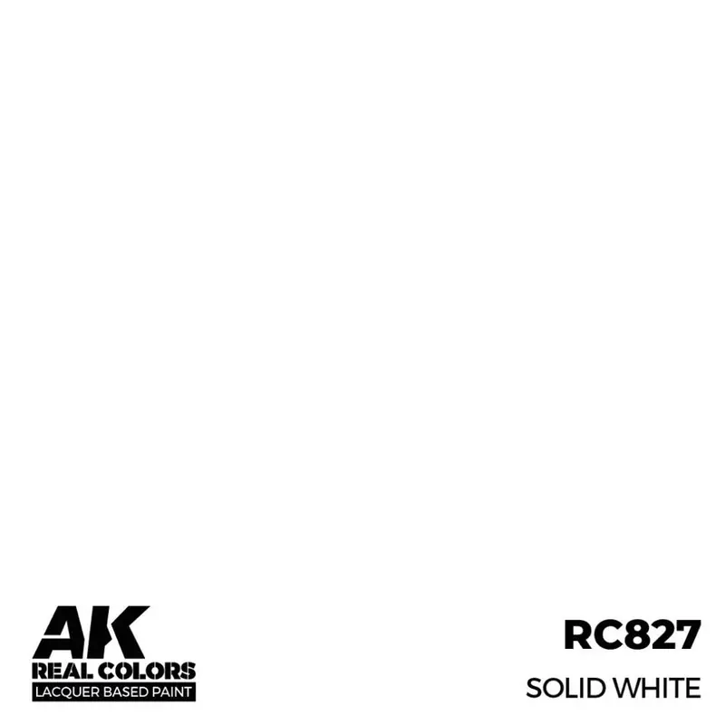 Ak Interactive Rc827 Real Colors Solid White 17Ml Lacquer Paint 2