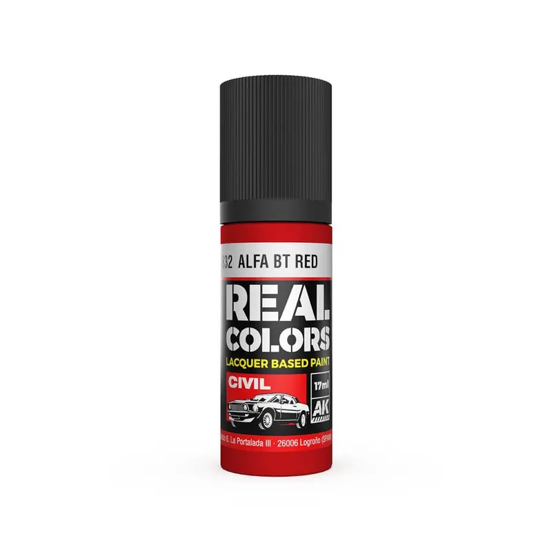 Ak Interactive Rc832 Real Colors Alfa Bt Red 17Ml Lacquer Paint 1