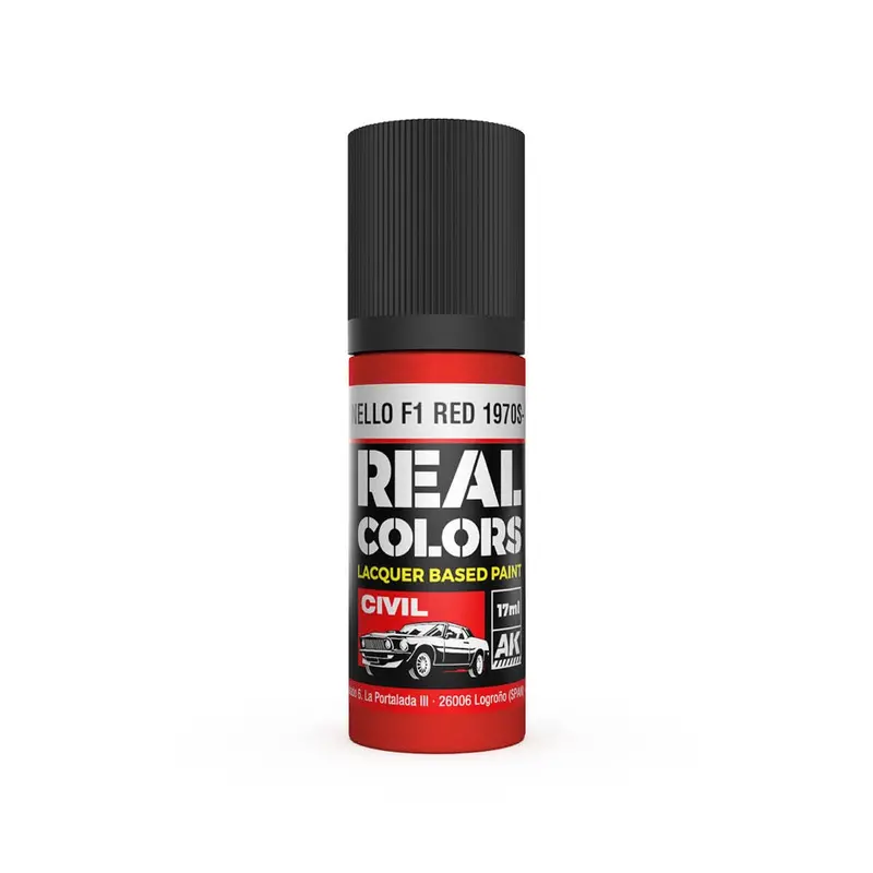 Ak Interactive Rc833 Real Colors Maranello F1 Red 1970S-1980S 17Ml Lacquer Paint 1