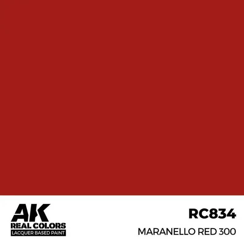 Ak Interactive Rc834 Real Colors Maranello Red 300 17Ml Lacquer Paint 2