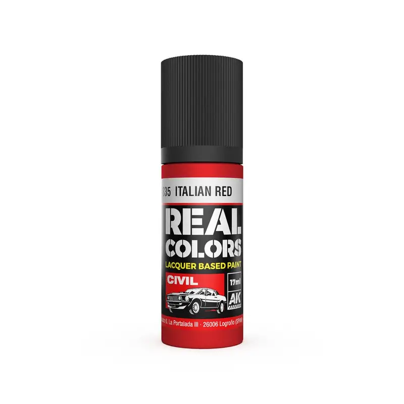Ak Interactive Rc835 Real Colors Italian Red 17Ml Lacquer Paint 1