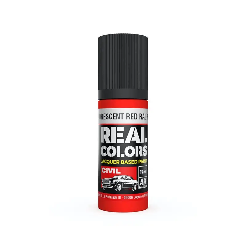 Ak Interactive Rc837 Real Colors Fluorescent Red Ral 3026 17Ml Lacquer Paint 1