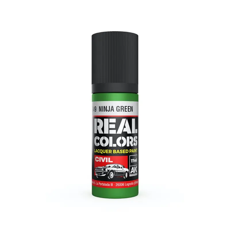 Ak Interactive Rc849 Real Colors Ninja Green 17Ml Lacquer Paint 1