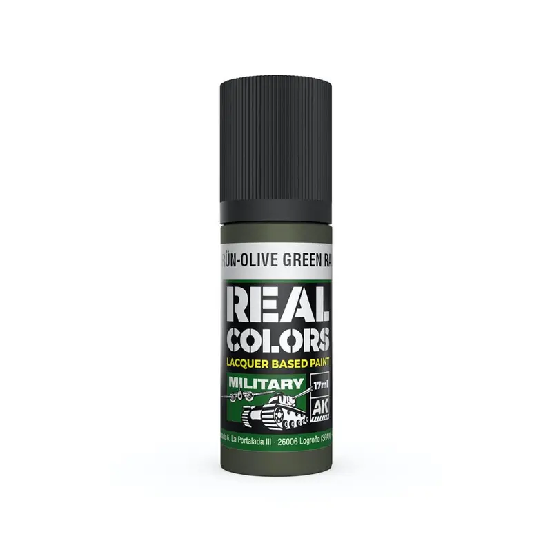 Ak Interactive Rc852 Real Colors Olivgrun-Olive Green Ral 6003 17Ml Lacquer Paint 1