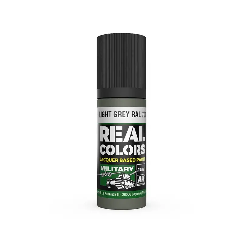 Ak Interactive Rc854 Real Colors Hellgrau-Light Grey Ral 7009 Interior Color 17Ml Lacquer Paint 1