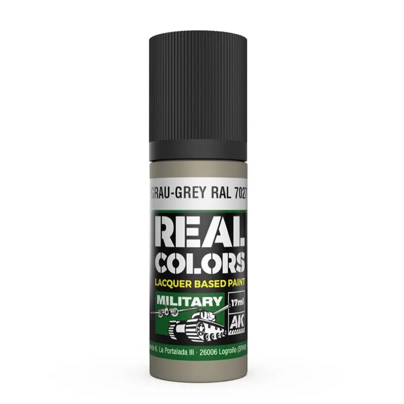 Ak Interactive Rc857 Real Colors Grau-Grey Ral 7027 17Ml Lacquer Paint 1