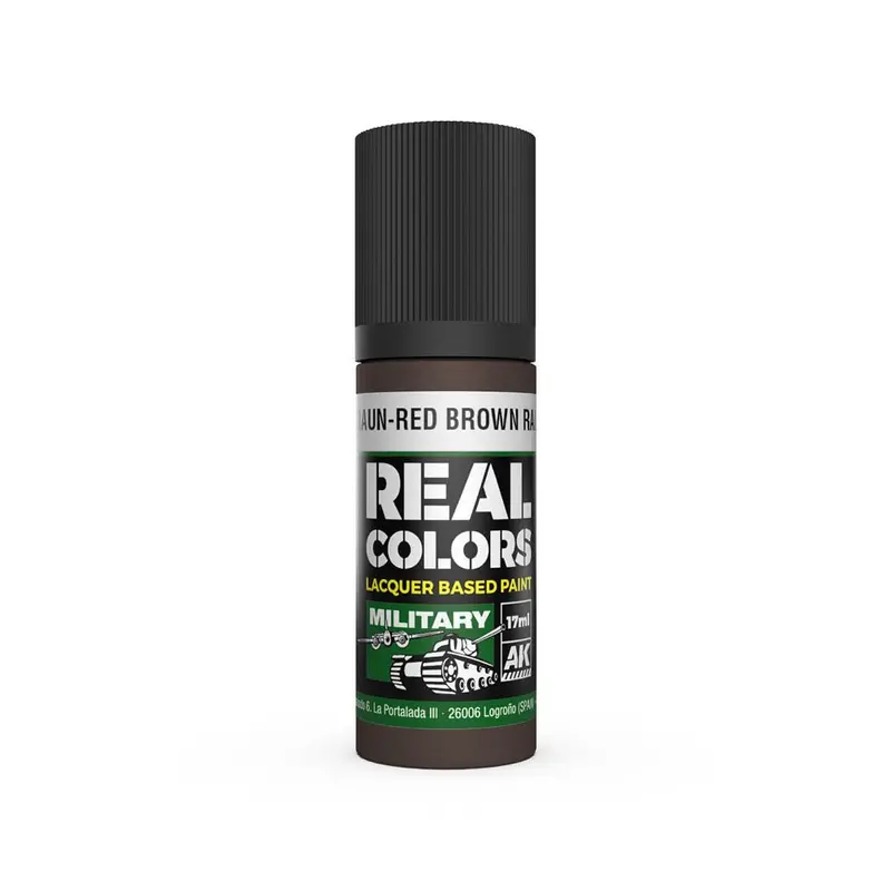 Ak Interactive Rc864 Real Colors Rotbraun-Red Brown Ral 8017 17Ml Lacquer Paint 1