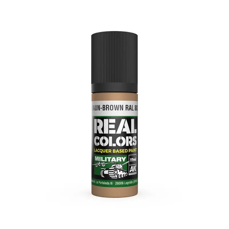 Ak Interactive Rc865 Real Colors Braun-Brown Ral 8020 17Ml Lacquer Paint 1