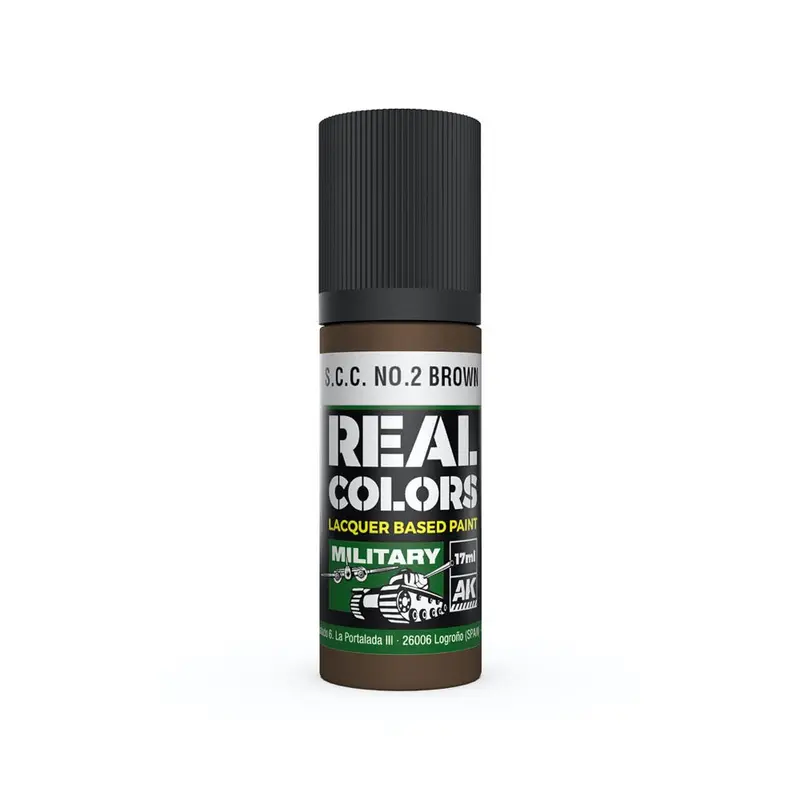 Ak Interactive Rc874 Real Colors S.C.C. No.2 Brown 17Ml Lacquer Paint 1