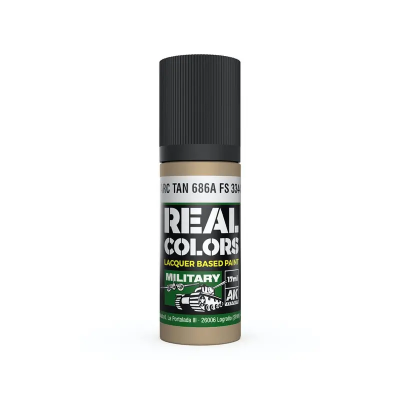 Ak Interactive Rc885 Real Colors Carc Tan 686A Fs 33446 17Ml Lacquer Paint 1