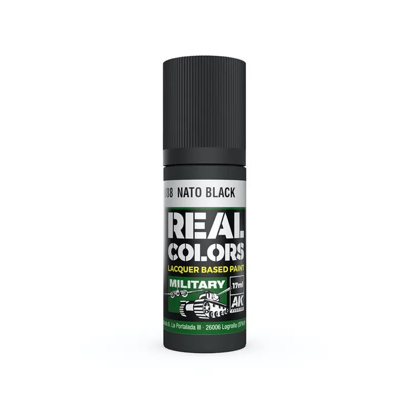 Ak Interactive Rc888 Real Colors Nato Black 17Ml Lacquer Paint 1