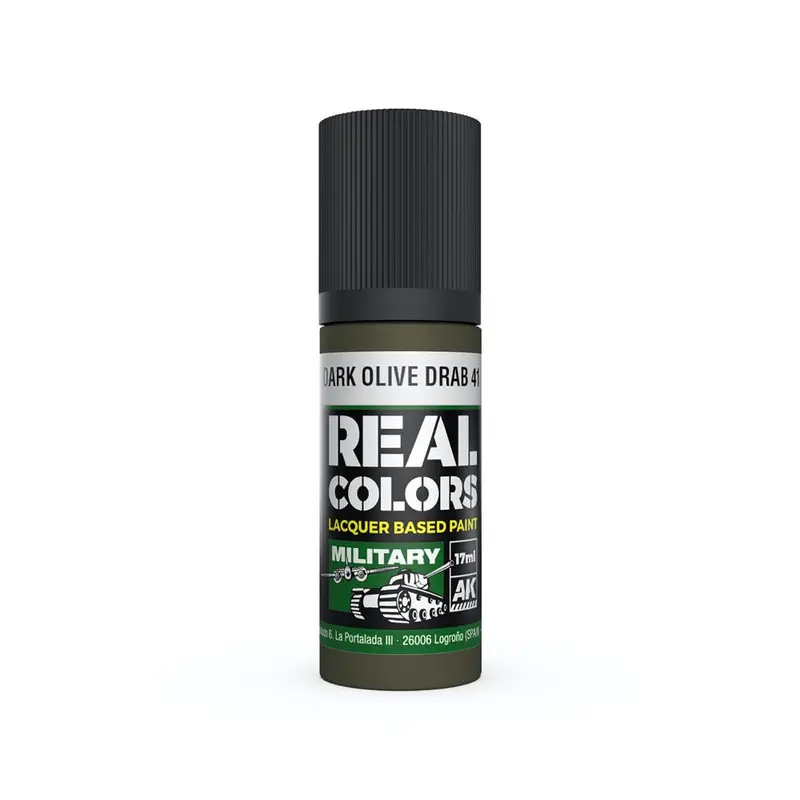 Ak Interactive Rc926 Real Colors Dark Olive Drab 41 17Ml Lacquer Paint 1