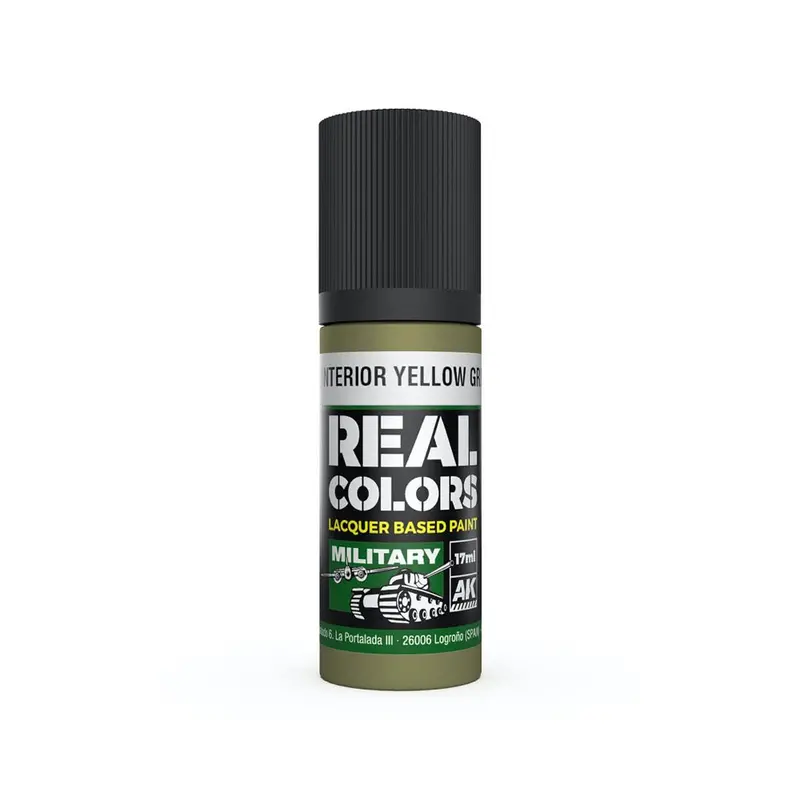 Ak Interactive Rc929 Real Colors Us Interior Yellow Green 17Ml Lacquer Paint 1