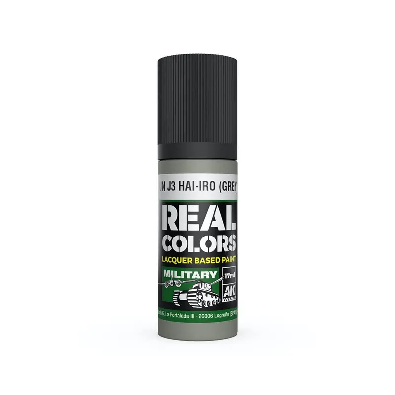 Ak Interactive Rc952 Real Colors Ijn J3 Hai-Iro Grey 17Ml Lacquer Paint 1