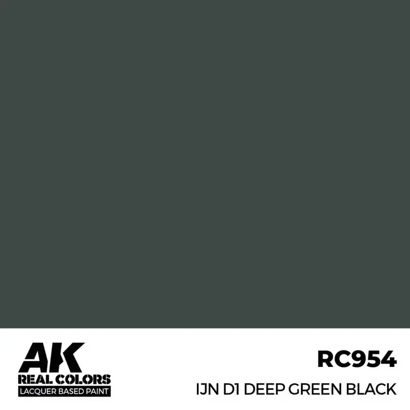 Ak Interactive Rc954 Real Colors Ijn D1 Deep Green Black 17Ml Lacquer Paint 2