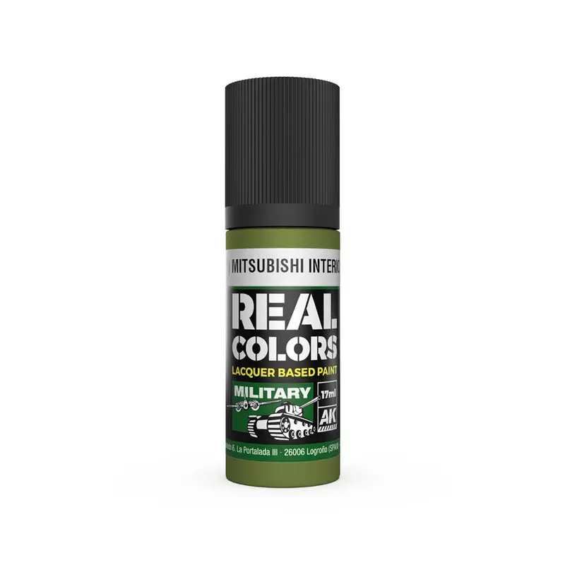 Ak Interactive Rc956 Real Colors Ijn M3 M Mitsubishi Interior Green 17Ml Lacquer Paint 1